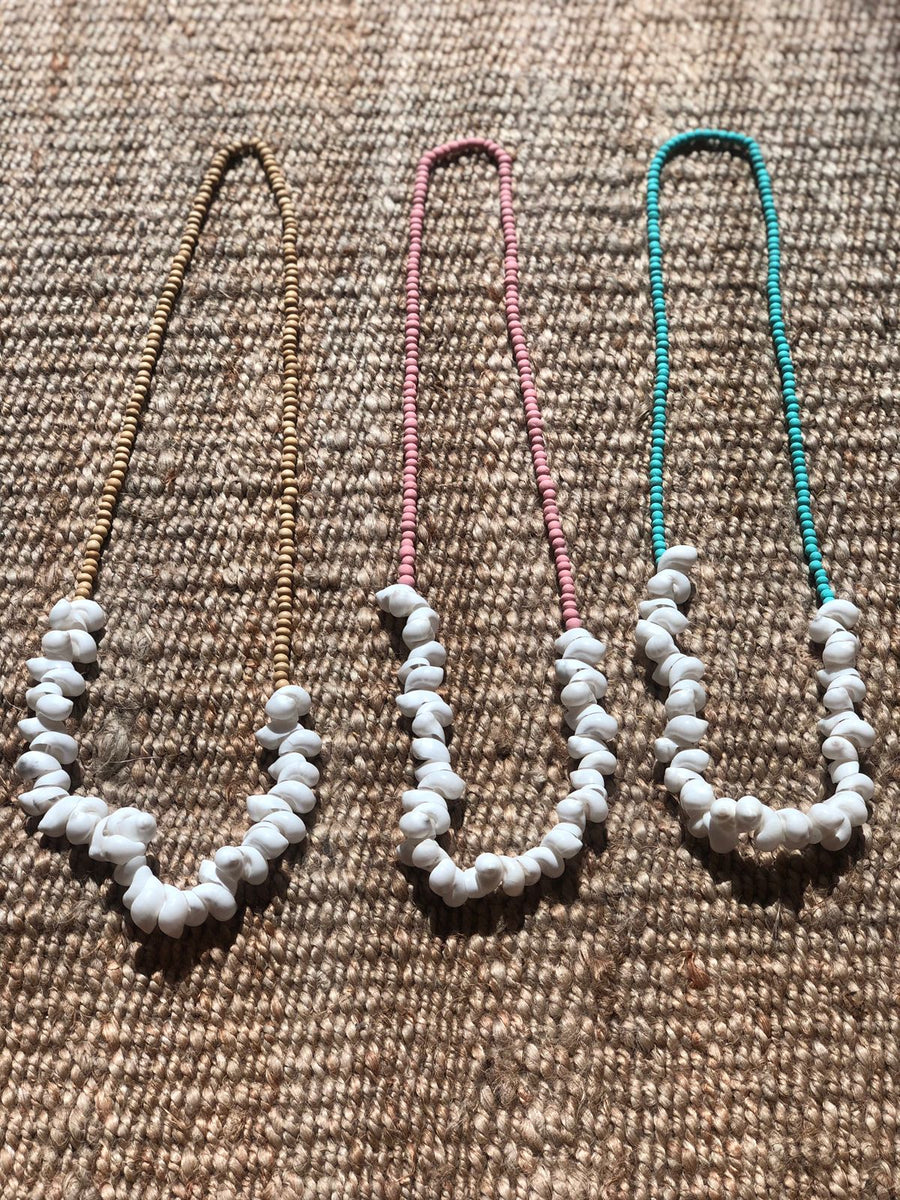 Chunky shell necklace store