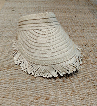 Load image into Gallery viewer, Boho Fringed Visor in Cream