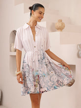 Load image into Gallery viewer, Ethereal Lion Mini Shirt Dress