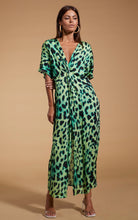 Load image into Gallery viewer, Makuna Dress in Lime Leopard