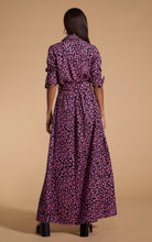 Load image into Gallery viewer, Dove Dress In Pink On Black Leopard