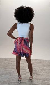 Lucia Wrap Skirt in Rainbow