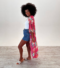 Load image into Gallery viewer, Lola Kimono in Pink Floral