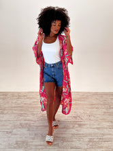 Load image into Gallery viewer, Lola Kimono in Pink Floral