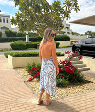 Load image into Gallery viewer, Becky Halter Dress in Palm Print