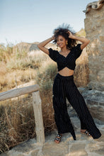 Load image into Gallery viewer, Riviera Black Trouser Set