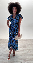Load image into Gallery viewer, Cleo Maxi Dress in Teal Leopard