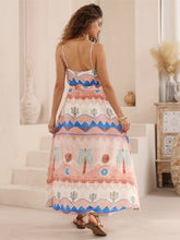 Load image into Gallery viewer, Pink and Blue Desert Scape Maxi Dress