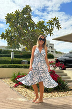 Load image into Gallery viewer, Becky Halter Dress in Palm Print