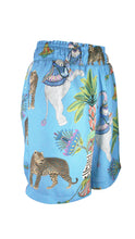 Load image into Gallery viewer, Amalfi Shorts in Lunch with Leopards Print