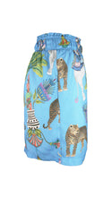 Load image into Gallery viewer, Amalfi Shorts in Lunch with Leopards Print