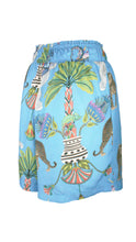 Load image into Gallery viewer, Amalfi Shorts in Lunch with Leopards Print