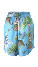 Load image into Gallery viewer, Amalfi Shorts in Lunch with Leopards Print