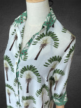 Load image into Gallery viewer, Amalfi Cotton Shirt Dress Green Palm Tree