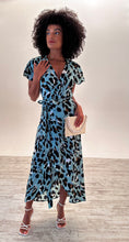 Load image into Gallery viewer, Cleo Maxi Dress in Sage Leopard Print