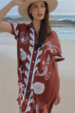 Load image into Gallery viewer, Ocean Club Shirt Dress, Brown