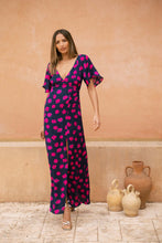 Load image into Gallery viewer, Ivorie Dress in Navy with Pink Daisy