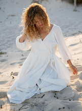 Load image into Gallery viewer, Coral Coast Wrap Dress
