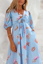 Load image into Gallery viewer, Corsica Shell Maxi Dress - Blue