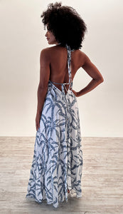 Bex Maxi Dress in Palm Print