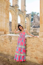 Load image into Gallery viewer, Pink Pineapple Maxi Dress