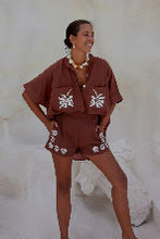 Load image into Gallery viewer, Summer Blouse with embroidered pockets