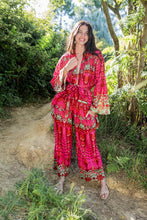 Load image into Gallery viewer, Piti Cuiti Ipanema Rosa Set with Kimono &amp; Wide Leg Trousers