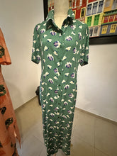 Load image into Gallery viewer, Short Sleeve Shirt Dress with Slits