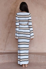 Load image into Gallery viewer, Caprice Maxi Dress in Sand Combo