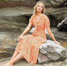 Load image into Gallery viewer, Alita Midi Dress in Orange