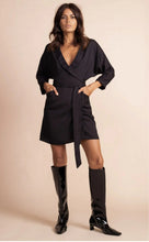 Load image into Gallery viewer, Valley Mini Dress in Black (sun damaged)