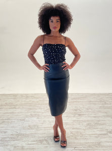 Storm Bodysuit in Black Speckle