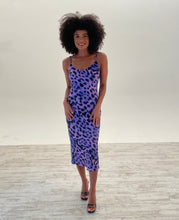 Load image into Gallery viewer, Sienna Midaxi Dress in Lilac Leopard