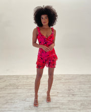 Load image into Gallery viewer, Romelly Mini Dress in Pink Floral