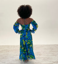 Load image into Gallery viewer, Karma Maxi Dress in Blue Floral