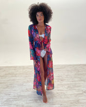 Load image into Gallery viewer, Romance Cover -Up in Black Floral