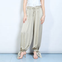 Load image into Gallery viewer, Tie-hem Balloon drawstring pants in Gold