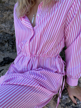 Load image into Gallery viewer, Kaia Shirt Dress in Candy Stripe