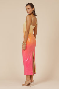 Benito Midi Dress in Tropical