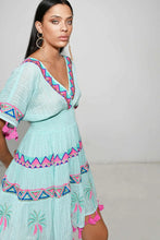 Load image into Gallery viewer, Sasha Short Aqua Dress