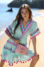 Load image into Gallery viewer, Sasha Short Aqua Dress
