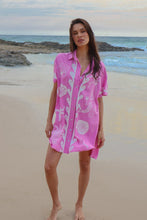 Load image into Gallery viewer, Ocean Club Shirt Dress Pink