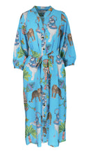 Load image into Gallery viewer, Riviera Resort Dress in Lunch with Leopards Print