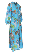 Load image into Gallery viewer, Riviera Resort Dress in Lunch with Leopards Print
