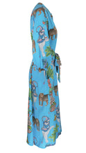 Load image into Gallery viewer, Riviera Resort Dress in Lunch with Leopards Print
