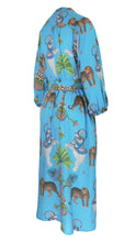 Load image into Gallery viewer, Riviera Resort Dress in Lunch with Leopards Print