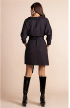 Load image into Gallery viewer, Valley Mini Dress in Black (sun damaged)