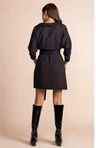 Valley Mini Dress in Black (sun damaged)