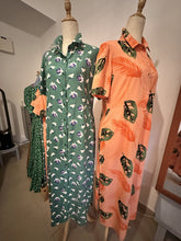 Load image into Gallery viewer, Short Sleeve Shirt Dress with Slits
