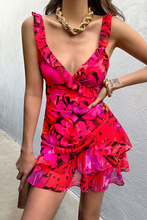 Load image into Gallery viewer, Romelly Mini Dress in Pink Floral